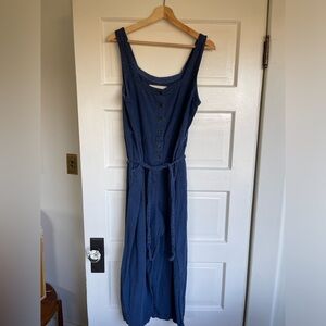 Anthropologie Blue Jumpsuit
